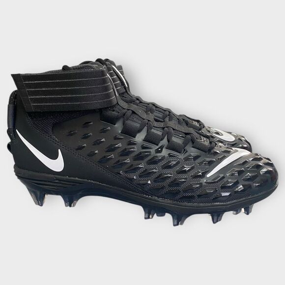 Nike Force Savage Pro 2 Black White Football Cleats AH4000-002 Mens size 10.5 - Picture 5 of 11